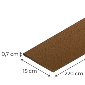 Moldura de terminacion madera composite